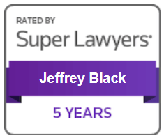 Rated by Super Lawyers Jeffrey Black | Five Years